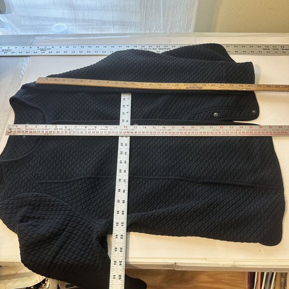 Isaac Mizrahi Live Womens Black Textured Cardigan Sweater XL Loungewear - Picture 4 of 9